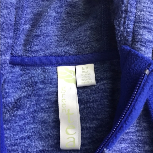Green Tea Heather Blue Zip-Up Jacket with Hoodie M - Picture 6 of 7
